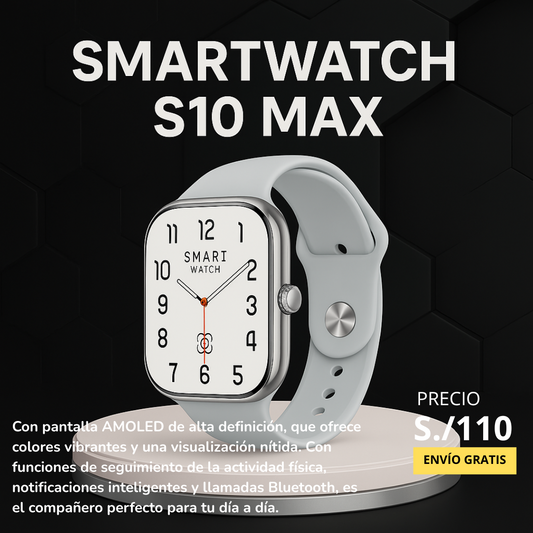 LAXASFIT S10 Bluetooth parlante reloj inteligente 2,29 ''Pantalla HD AMOLED