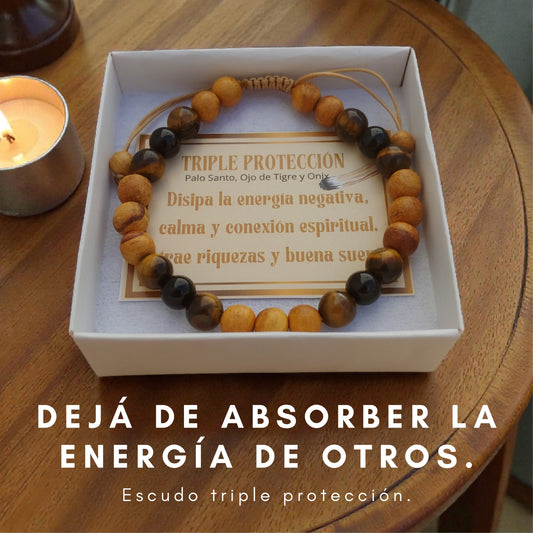 Palo Santo Aromática “Triple Protección” — bloquea energías negativas y malas vibras