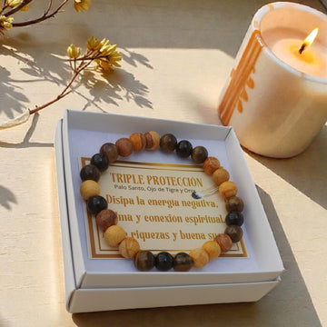 Palo Santo Aromática “Triple Protección” — bloquea energías negativas y malas vibras